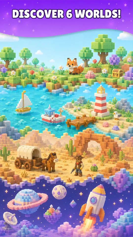 Sudoku World: six worlds to build